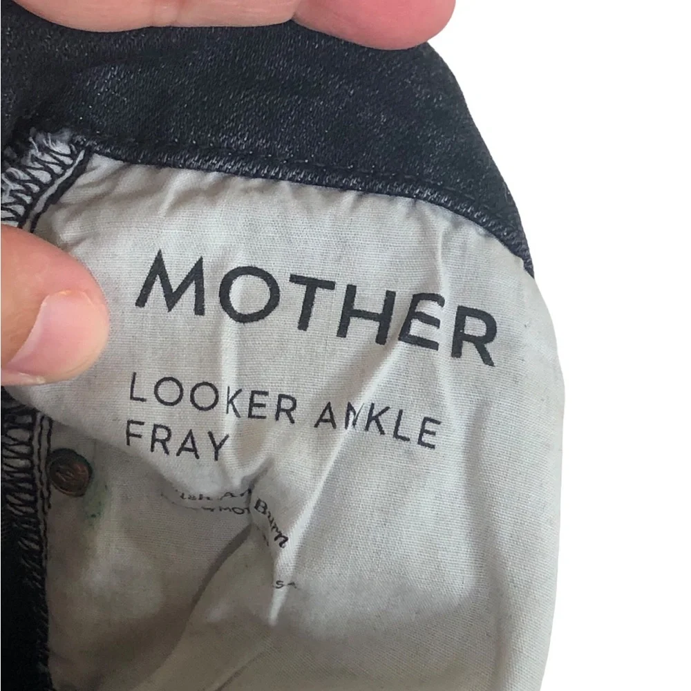 Mother Looker Ankle Fray,‎ Crash and Burn, Distressed, Size 25, Mid-Rise,…